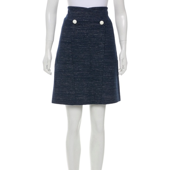 Chanel Nautical Tweed Skirt size 42 - Like New! - Picture 1 of 10